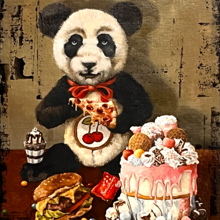 "Panda's Pizza Party" by Jill McVarish