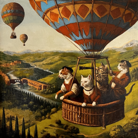 Meowtanous Heights (print) by Jill McVarish