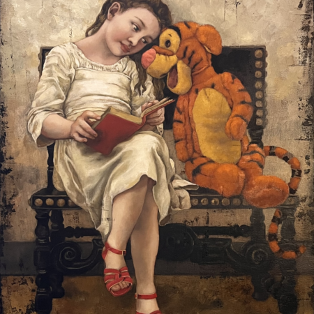 "I almost bounced clear out of the book!" (print) by Jill McVarish